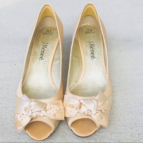 J.Renee Shoes - J.Renee Open Toe Heels Bow
